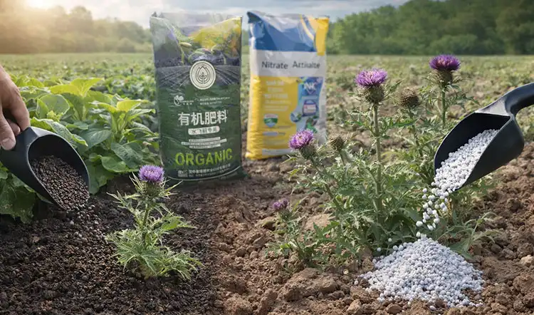 Comparing-Organic-Fertilizers-for-Thistle-Control Comparing-Organic-Fertilizers-for-Thistle-Control